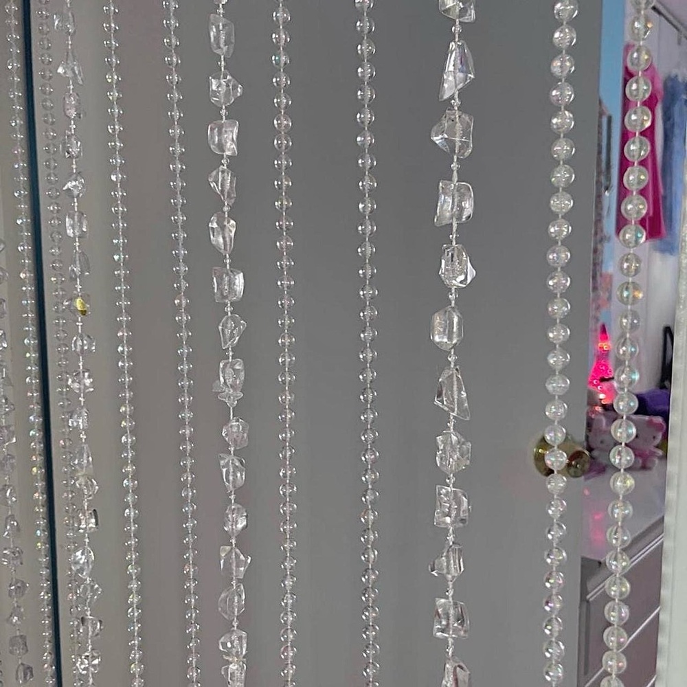 Elegant Clear Beaded Curtain